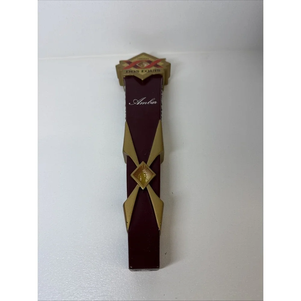 🔥Dos Equis Beer Tap Handle Knob Keg Bar Brewing Top Draft Cerveza Gold Amber